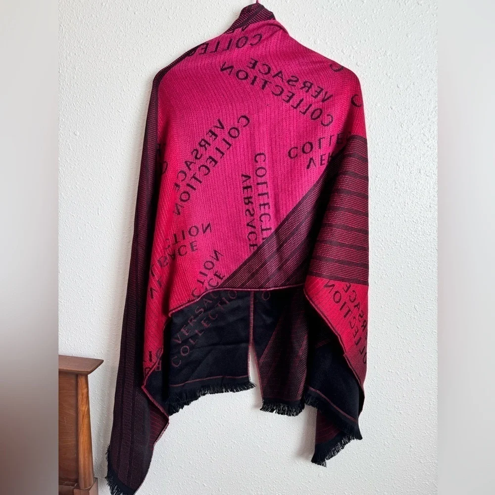 Versace Collection Ombré Oversized Scarf Stole Shawl - Picture 9 of 9